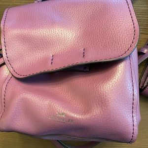 Coach small backpack purse